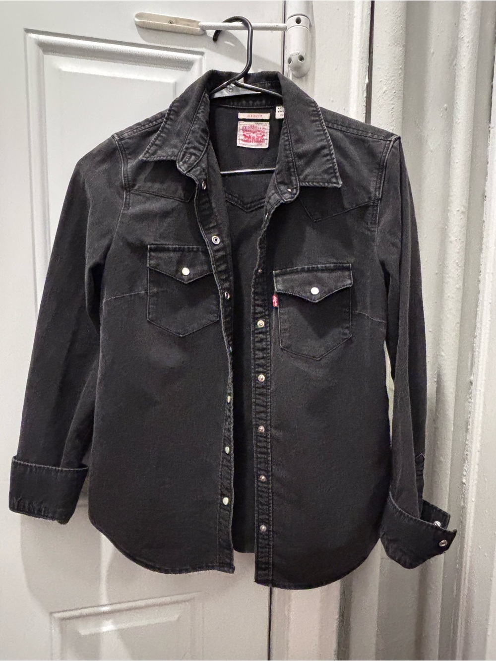 Levi's Charcoal Grey Denim Western Shirt Jacket